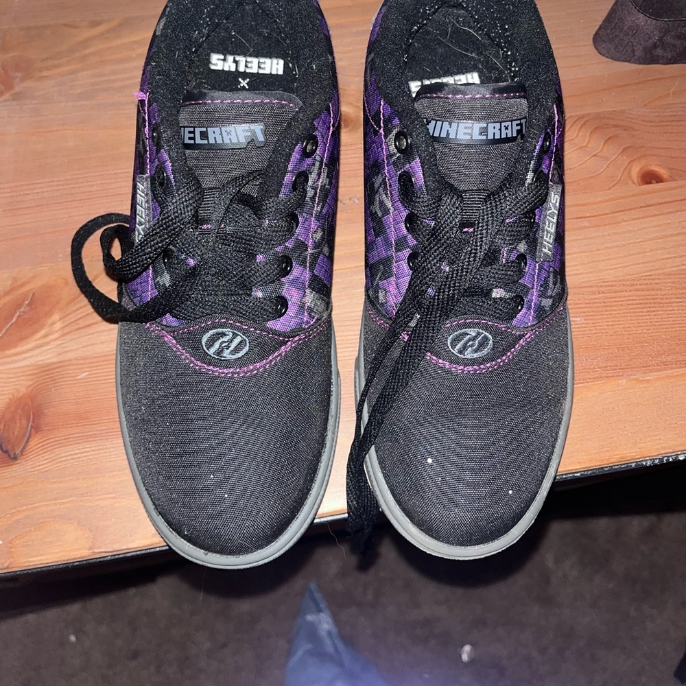 Minecraft x Black and Purple Women's Shoes